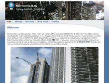 Tablet Screenshot of metropolitancable.com